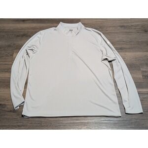 Helly Hansen Mens 3XL Gray Long Sleeve 1/4 Zip Performance Pullover Shirt
